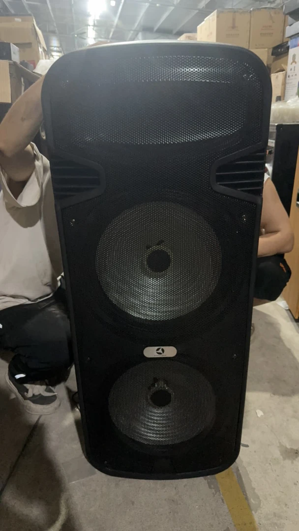 9新  插电款双15寸音响，不包邮，没有话筒