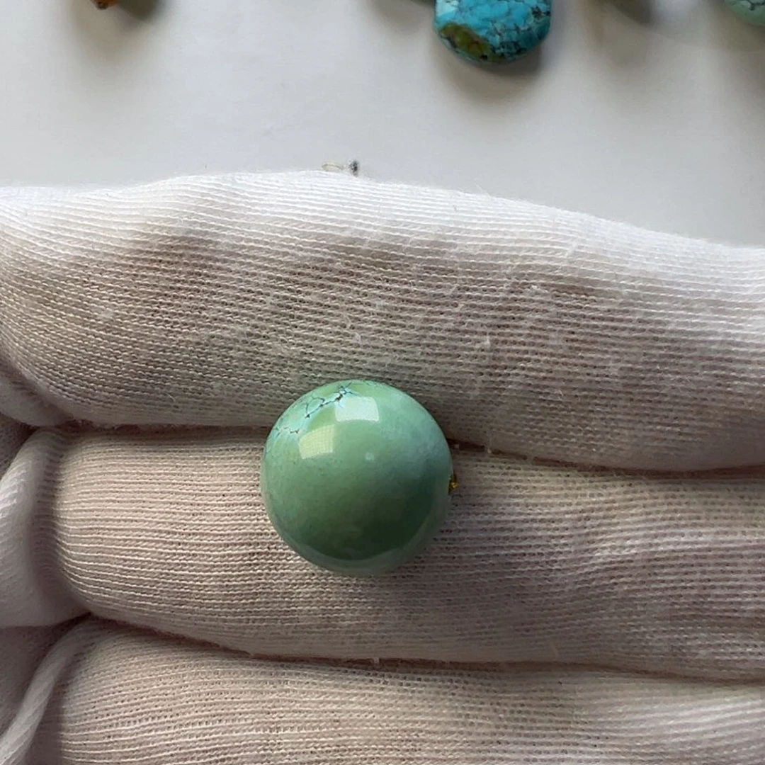 绿松石未镶嵌配饰12.3mm