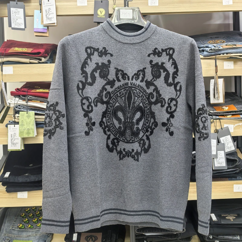 【罗仔精选】男士秋冬季毛衣长袖上衣JSJ44013