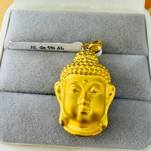 【木木专享】足金999饰品 佛头 5.07 GP