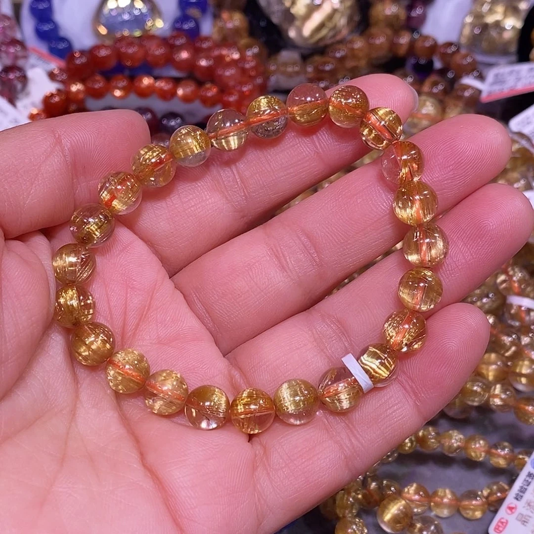 未镶嵌手链水晶金钛晶8