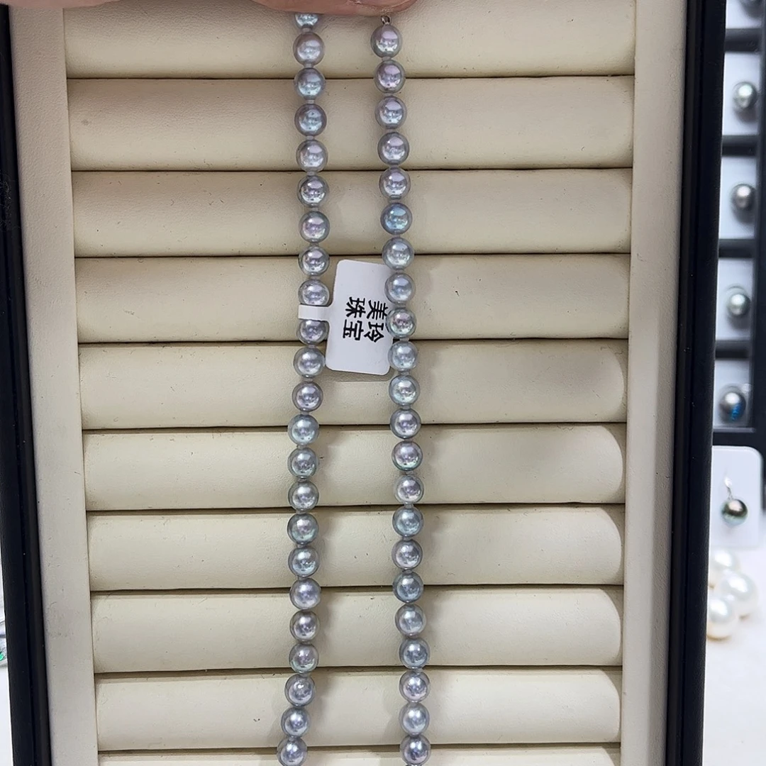 银S925镶嵌颈饰海水珍珠