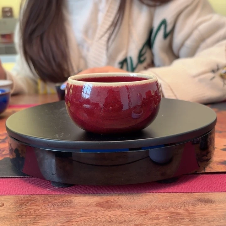 钧瓷主人杯传统茶器工艺作品