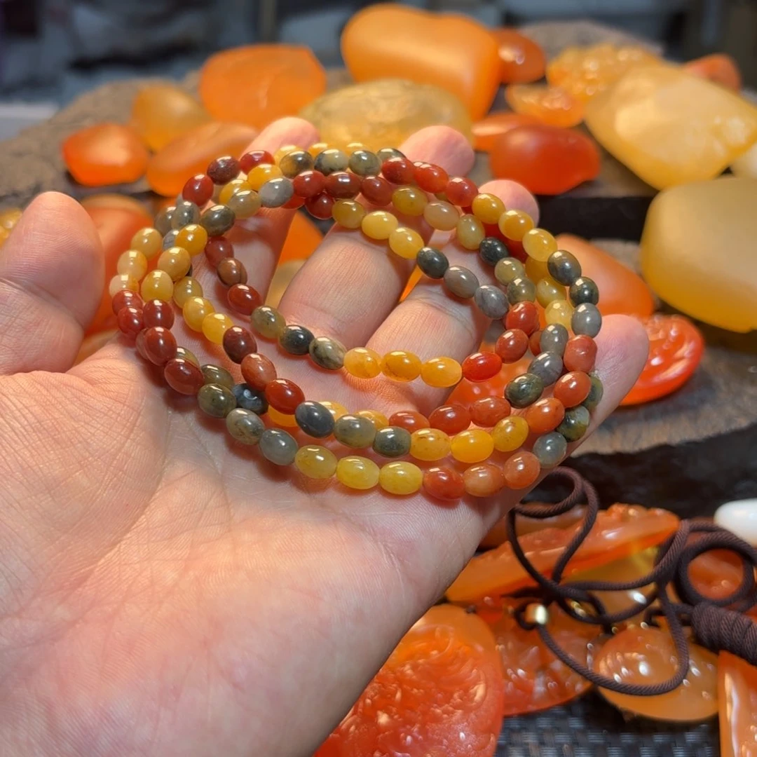 石英质玉手串未镶嵌炉*