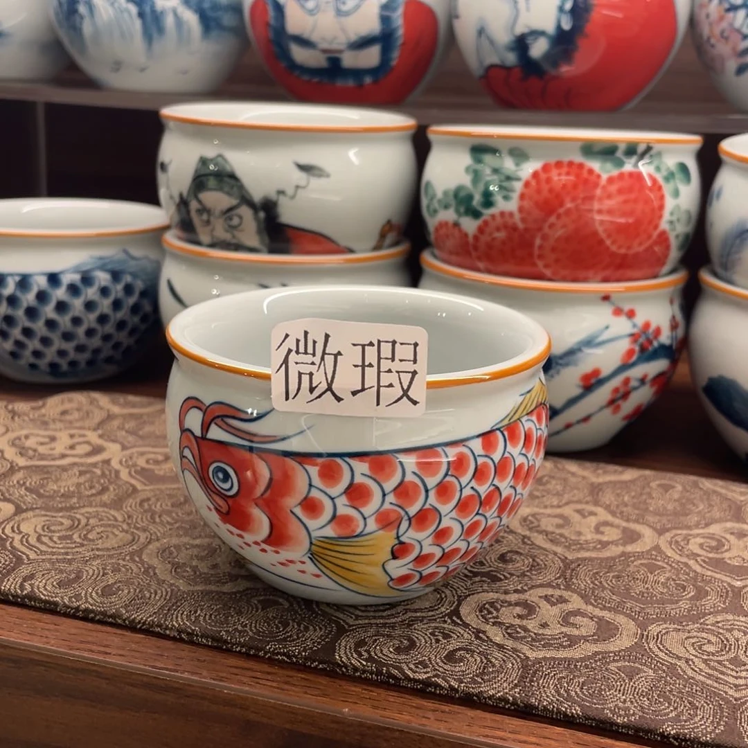 微瑕釉下彩纯手绘