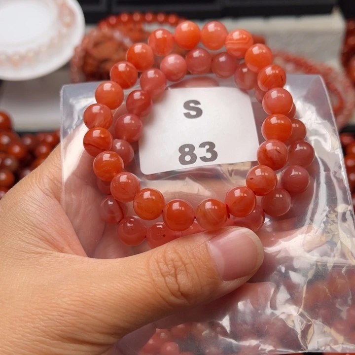 南红玛瑙未镶嵌多样性发货默认微瑕称重9mm2条