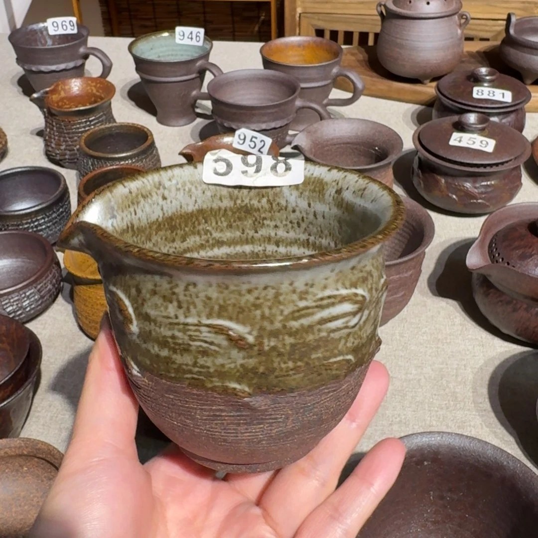 粗瓷粗瓷茶具素色盖碗