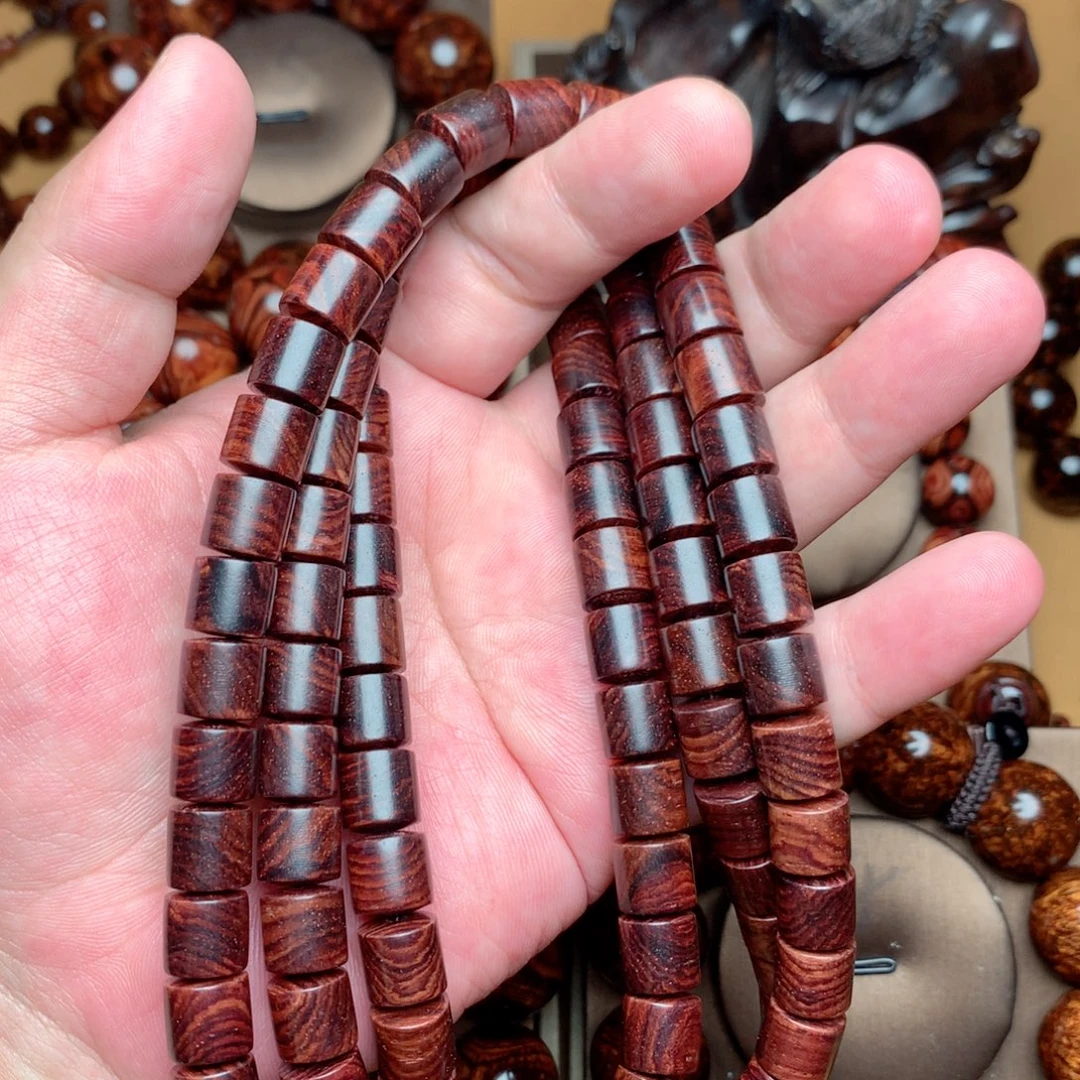 黄花梨/降香黄檀紫油梨1.0×108颗桶珠