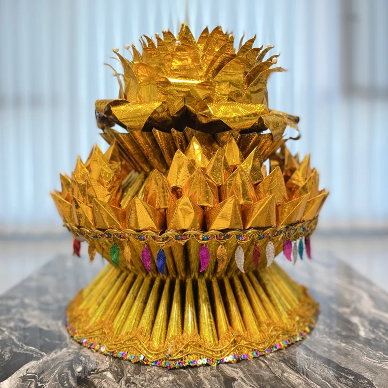 祈福摆件【五路聚财莲花】材料包（带教程包配饰含1对1老师指导）