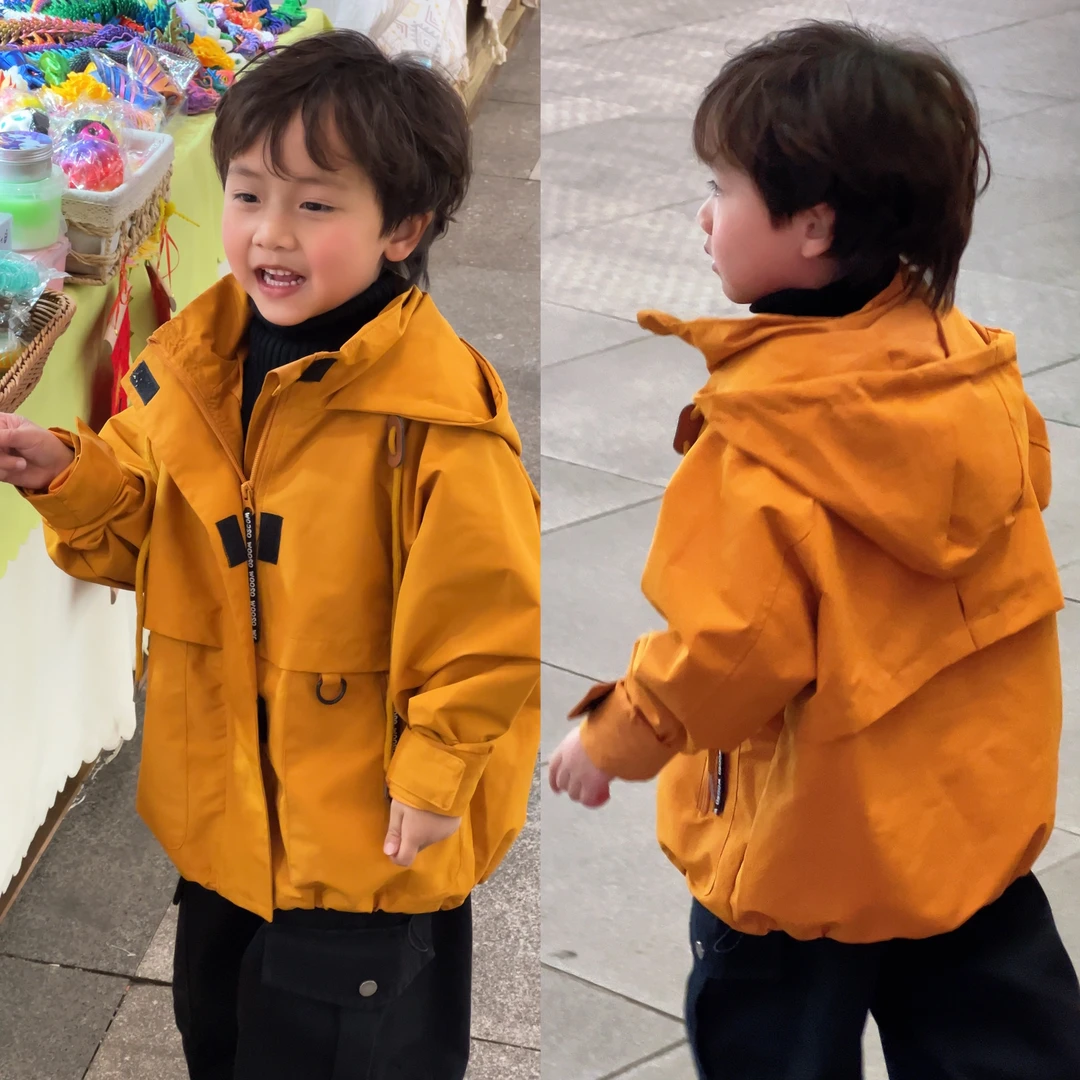 女童三合一可拆卸冲锋衣2025春秋季新款工装夹克大儿童秋冬装外