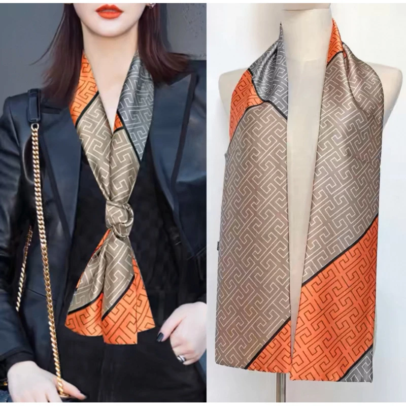 (008)高档丝巾围巾女士披肩新款素雅百搭防晒优雅气质