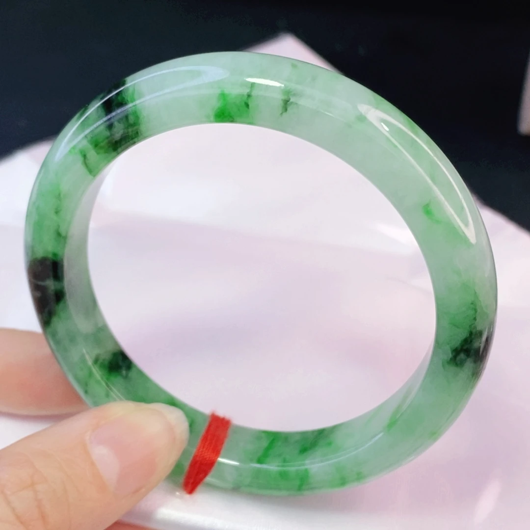 未镶嵌手镯翡翠58.5正圈新货  （32）