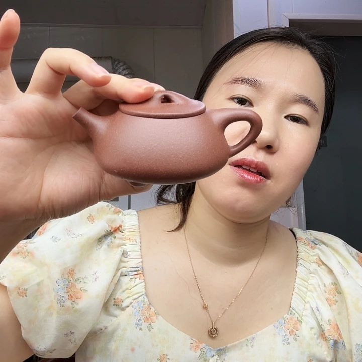 茶壶紫砂原矿半手工紫呢景州150cc