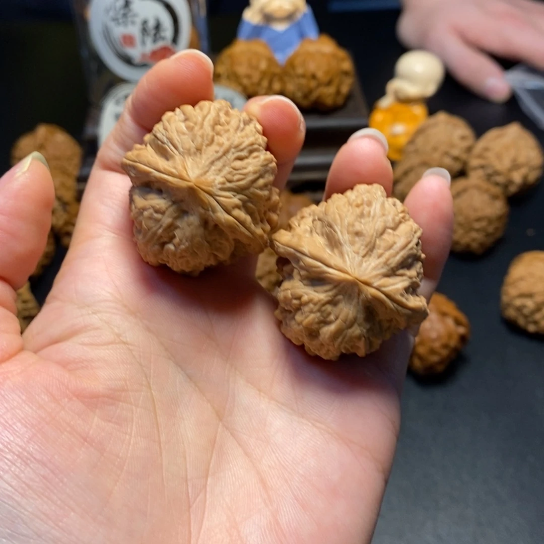 文玩核桃把件25号平谷凹底35尺