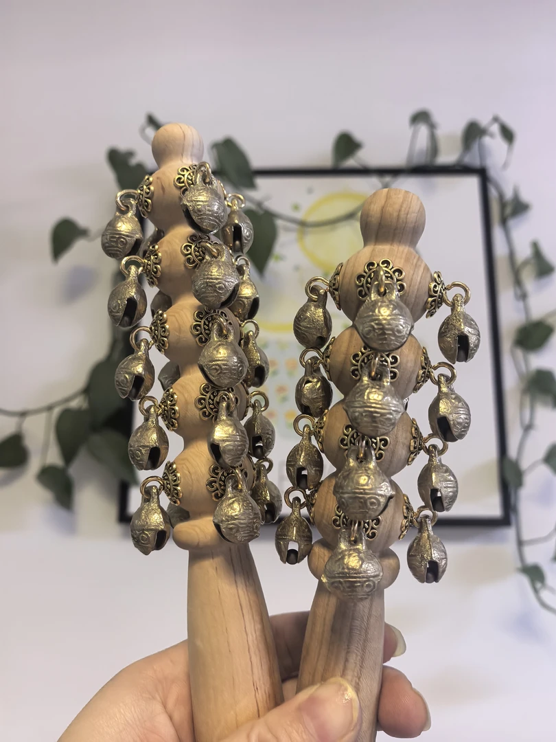 手工纯桃木哗啦棒