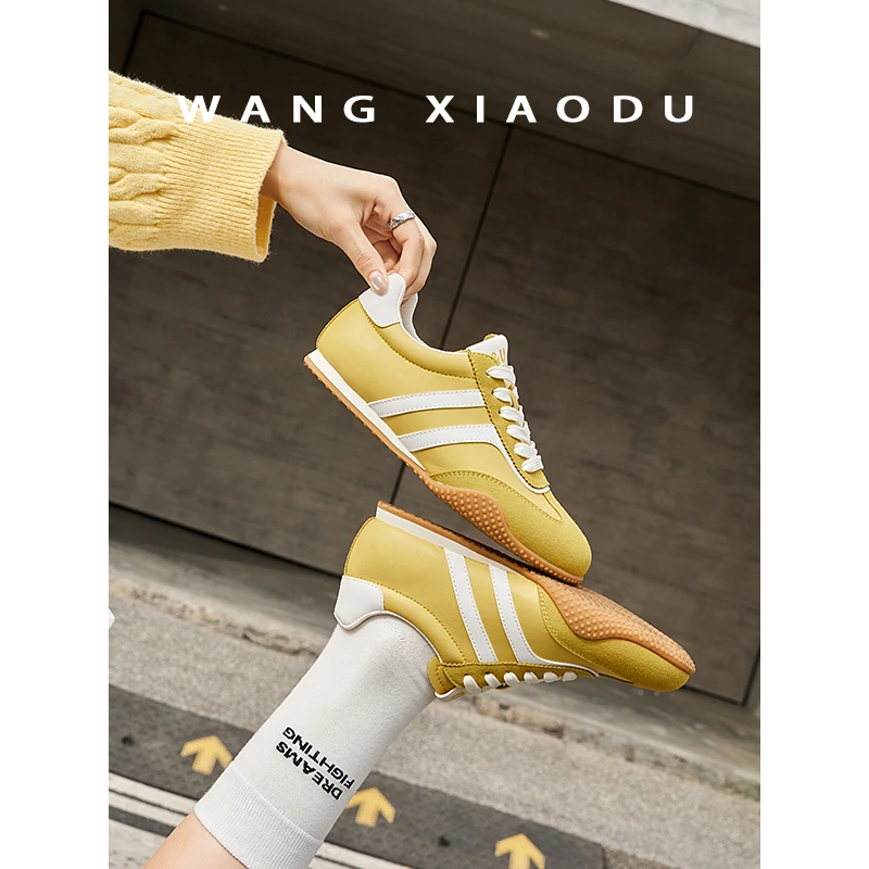 【王小毒】人生赛道 秀气德训鞋2025年春新款简约复古运动休闲鞋