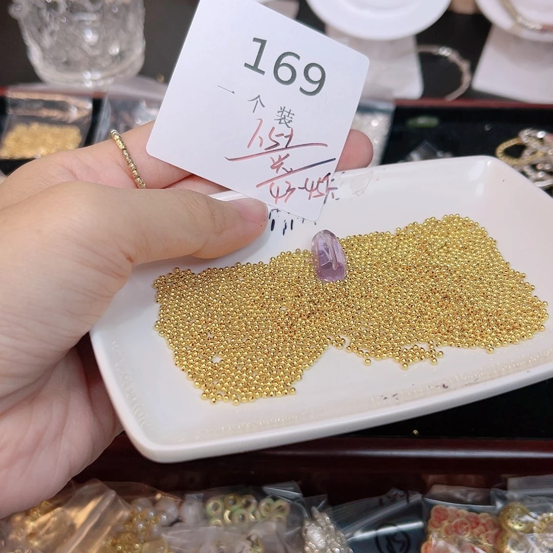 紫晶珠宝半成品银S925镀金镶嵌169