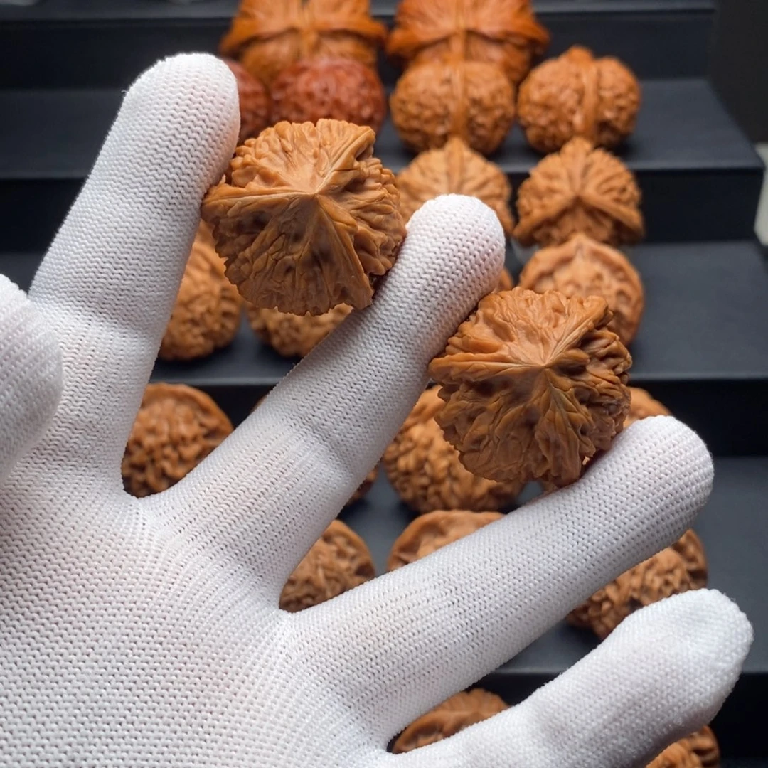 把件文玩核桃35尺全品手捻御龙粗筋三棱