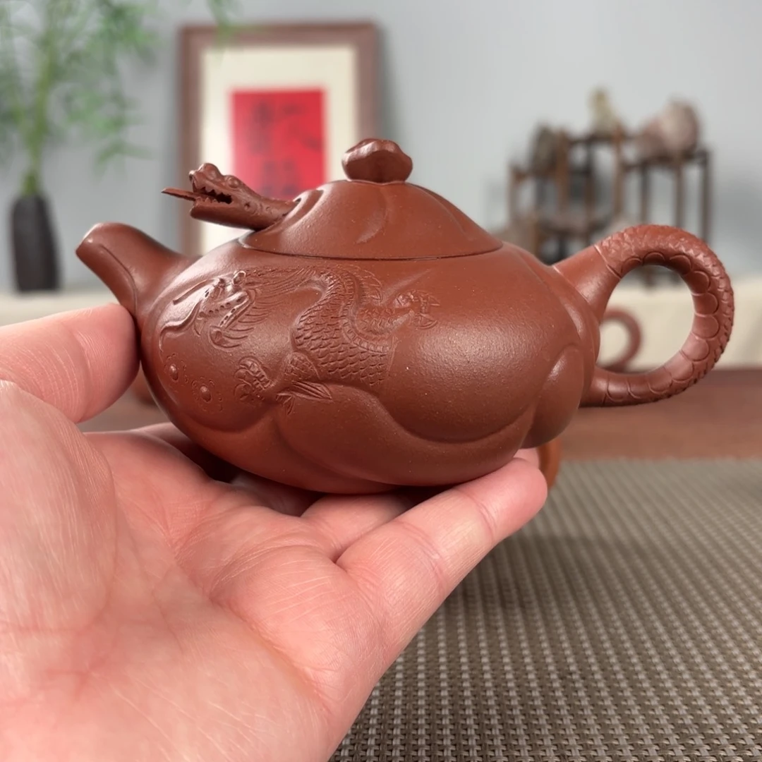 紫砂茶壶黄龙山原矿紫砂壶