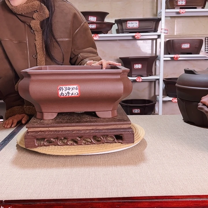 紫砂花盆紫砂花盆