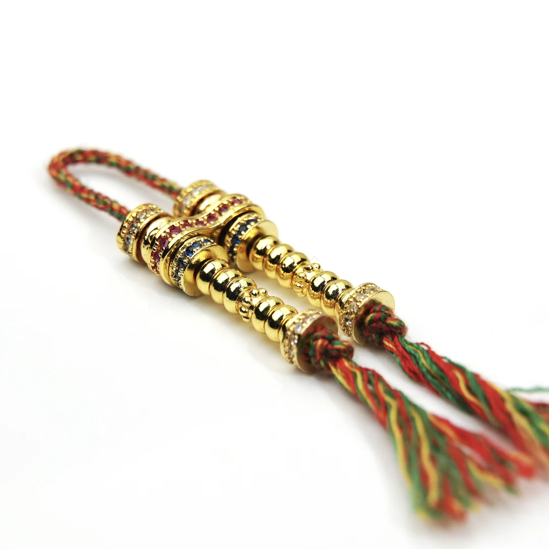 【玖仰文玩】万能轴八字环三通手串108配饰 JY070