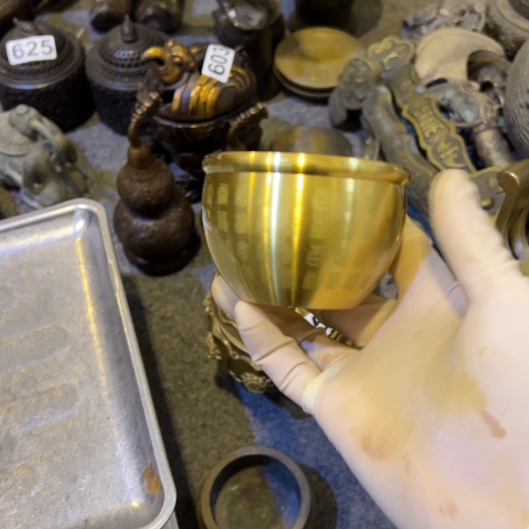 黄铜摆件，文房摆件