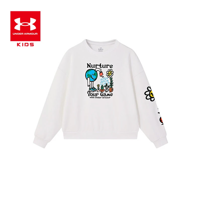 Under Armour/儿童保卫地球长袖宽松卡通卫衣1386520