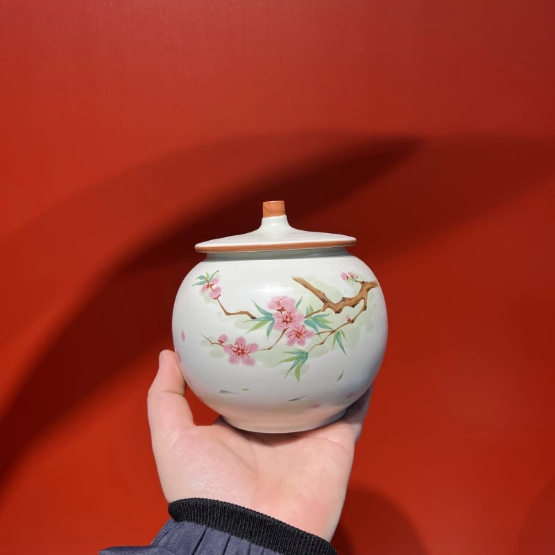 梅花天球瓶茶叶罐G33