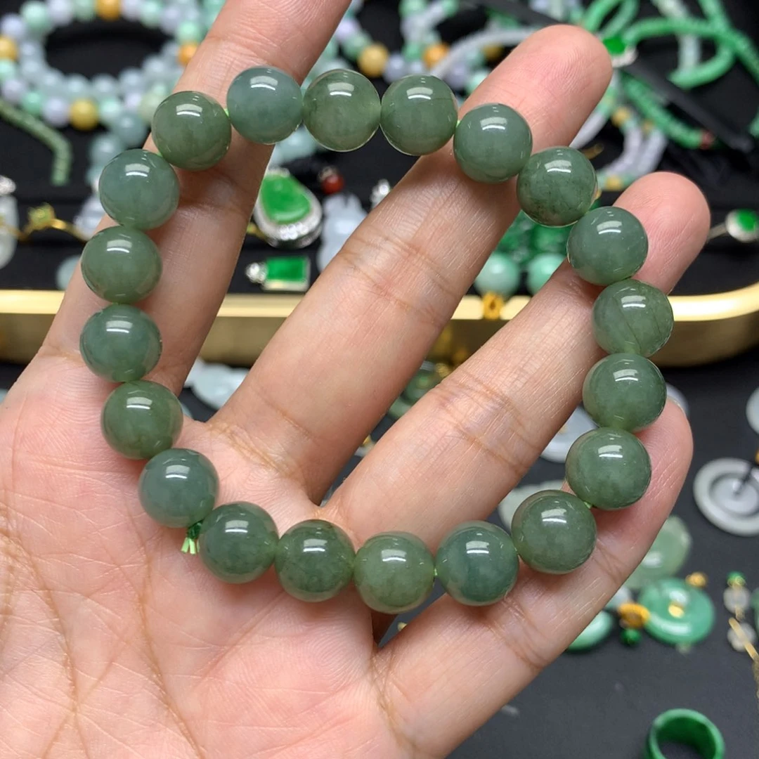 未镶嵌手串翡翠有纹裂