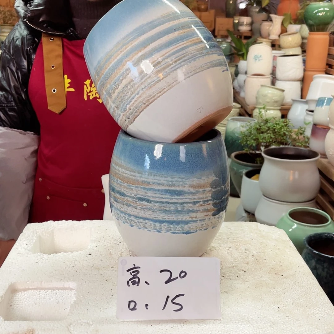 紫砂花盆高度20口径15