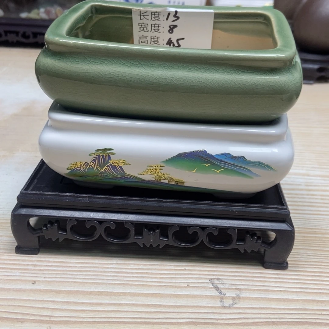 瓷片陶瓷花盆陶瓷艺术