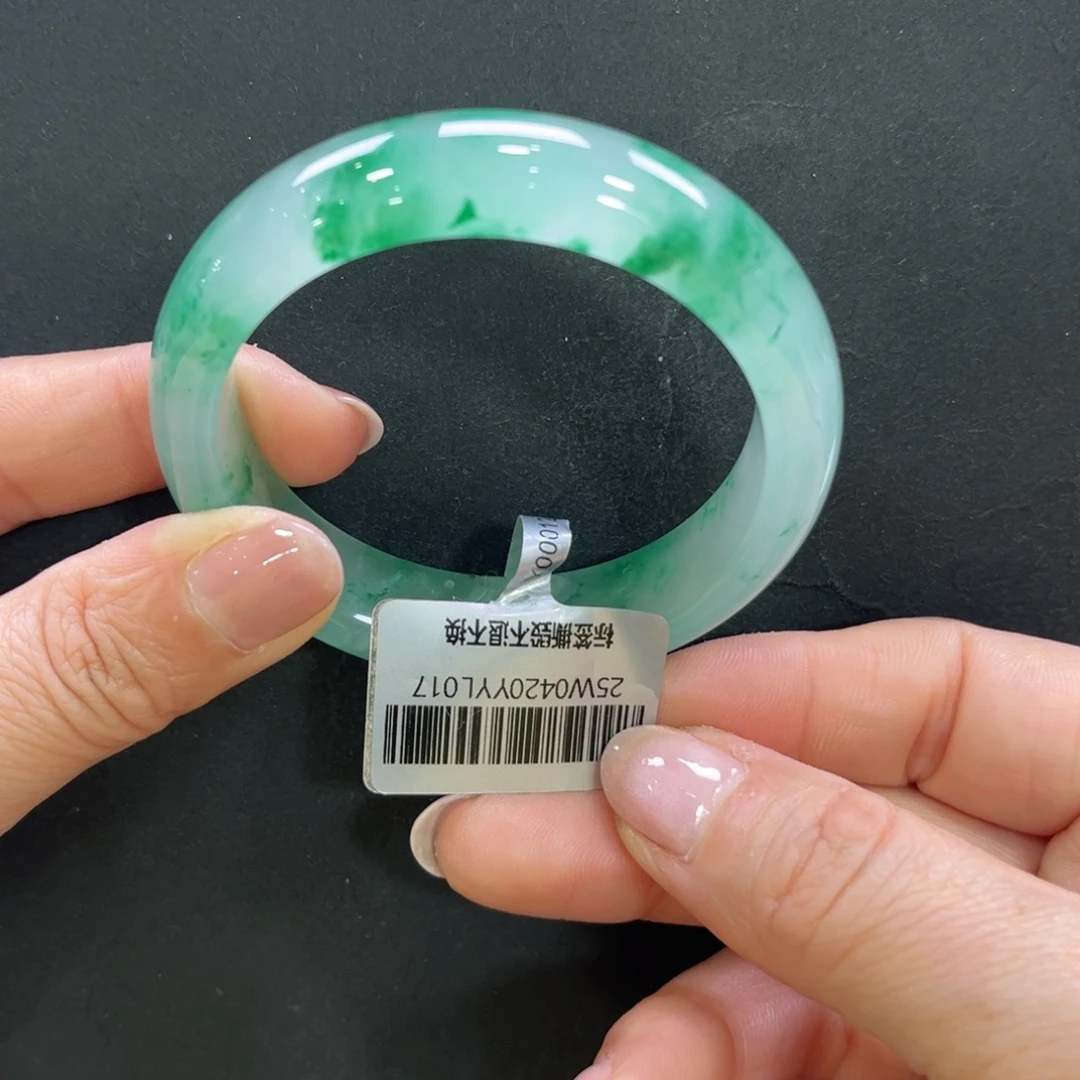 石英质玉（非洲翠）未镶嵌手镯➕小玥51