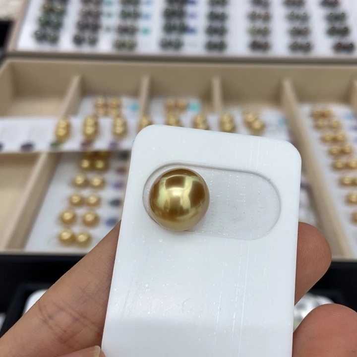 海水珍珠裸珠金珠11-12