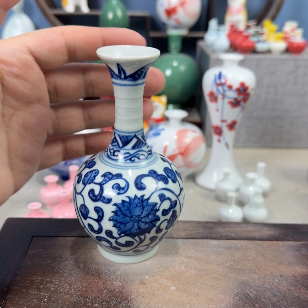 陶瓷手工小花器摆件