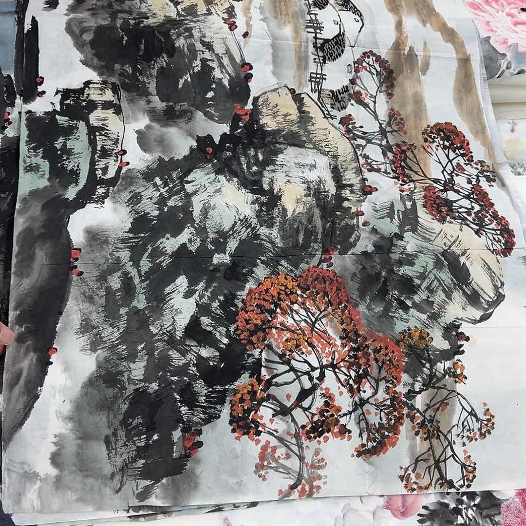 国画纯手绘作品欣赏图