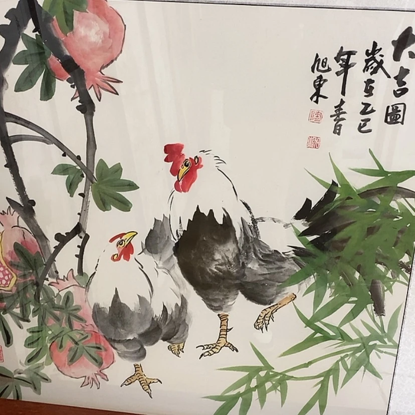 【闪购商品】国画手绘国画带框不退