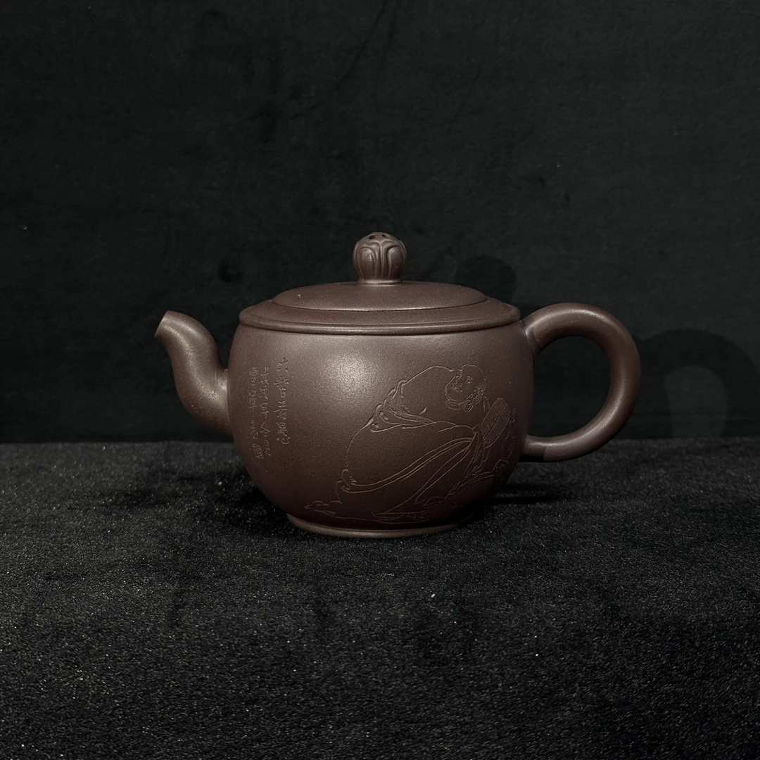 54/WSC083/吴赛春/紫砂壶澄心清神/紫泥