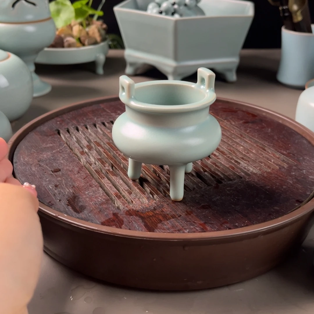 原矿仿古釉香炉一级