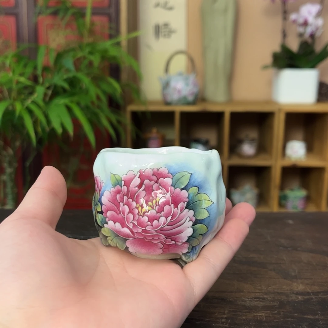 柴烧手工手绘陶瓷