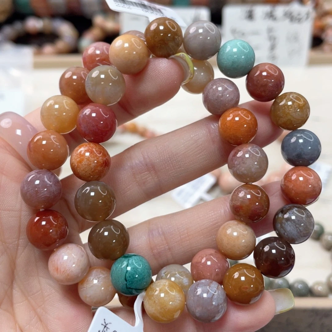 硅化珊瑚（珊瑚玉）手链未镶嵌Q**Y323