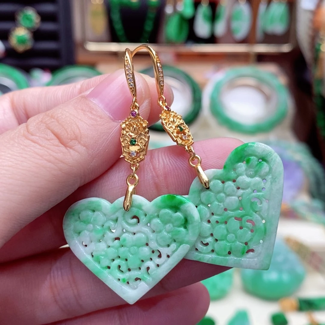 未镶嵌翡翠耳饰翡翠耳饰