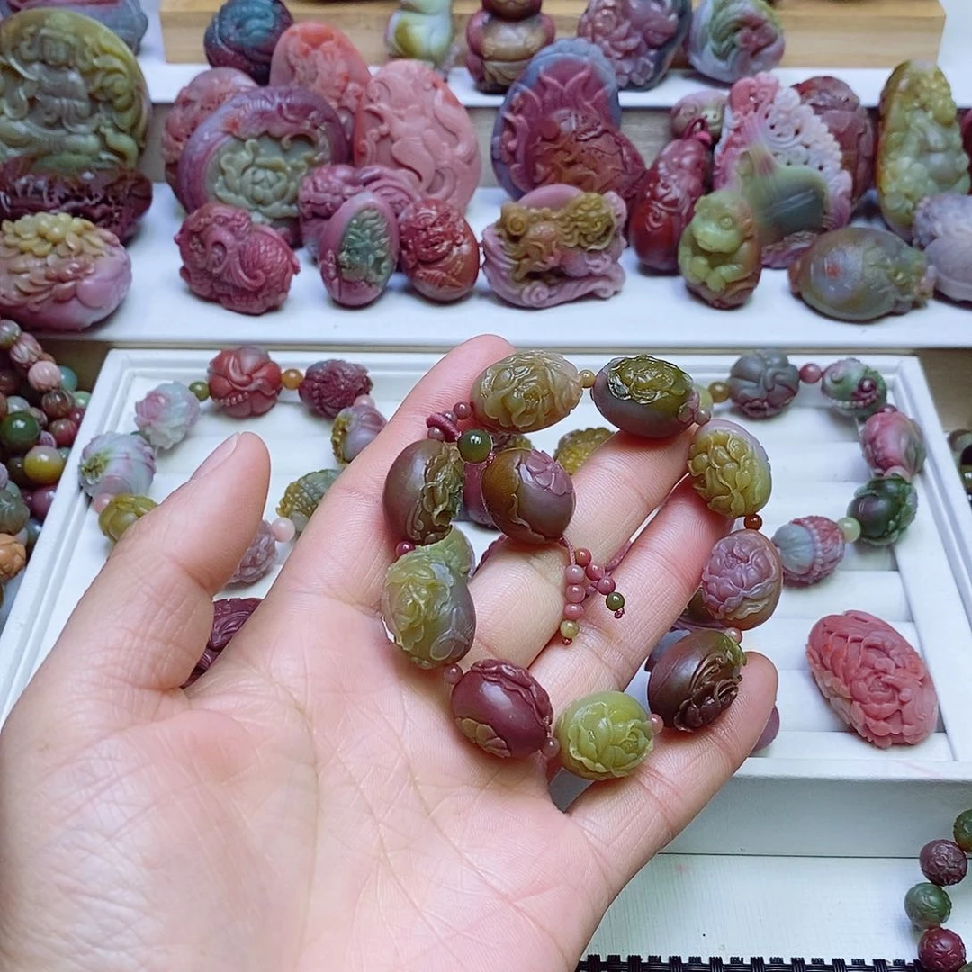 玛瑙/玉髓盐源玛瑙手链未镶嵌