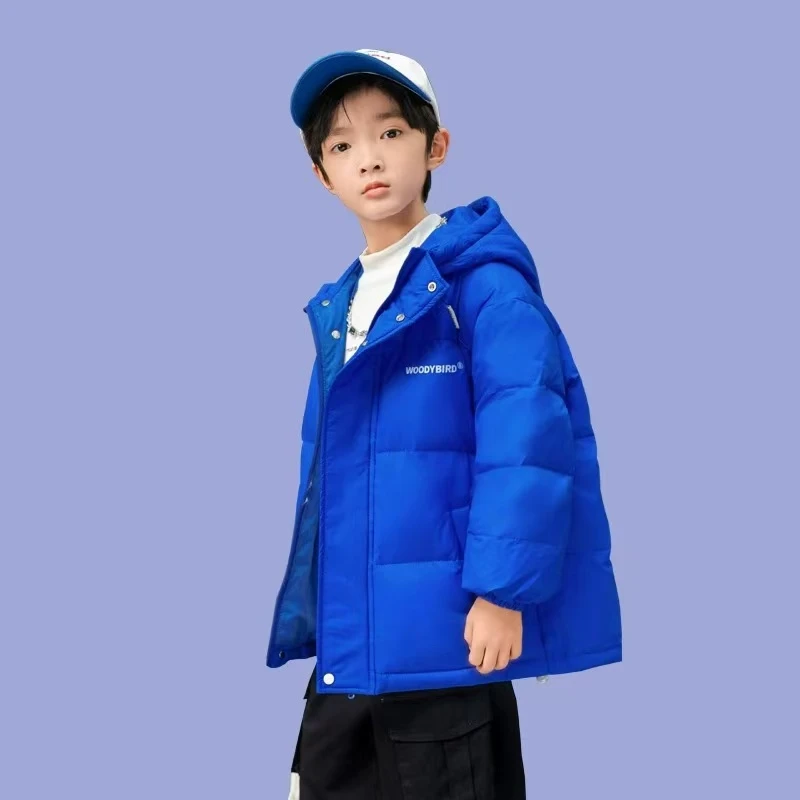 【现货】MF-6228儿童时尚韩版拼接冬季休闲百搭加厚拼色棉服外套