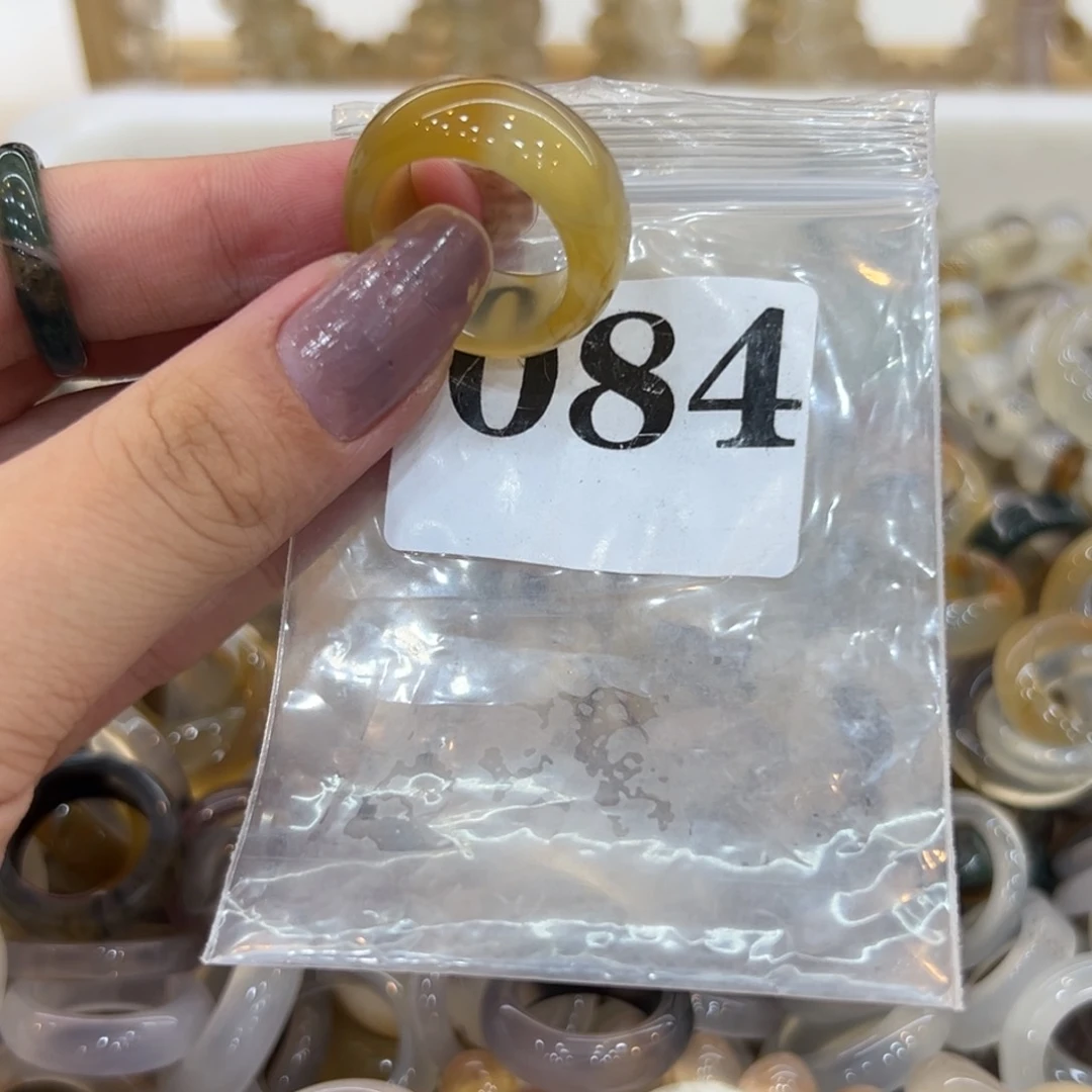 玛瑙/玉髓戒指合金84港19
