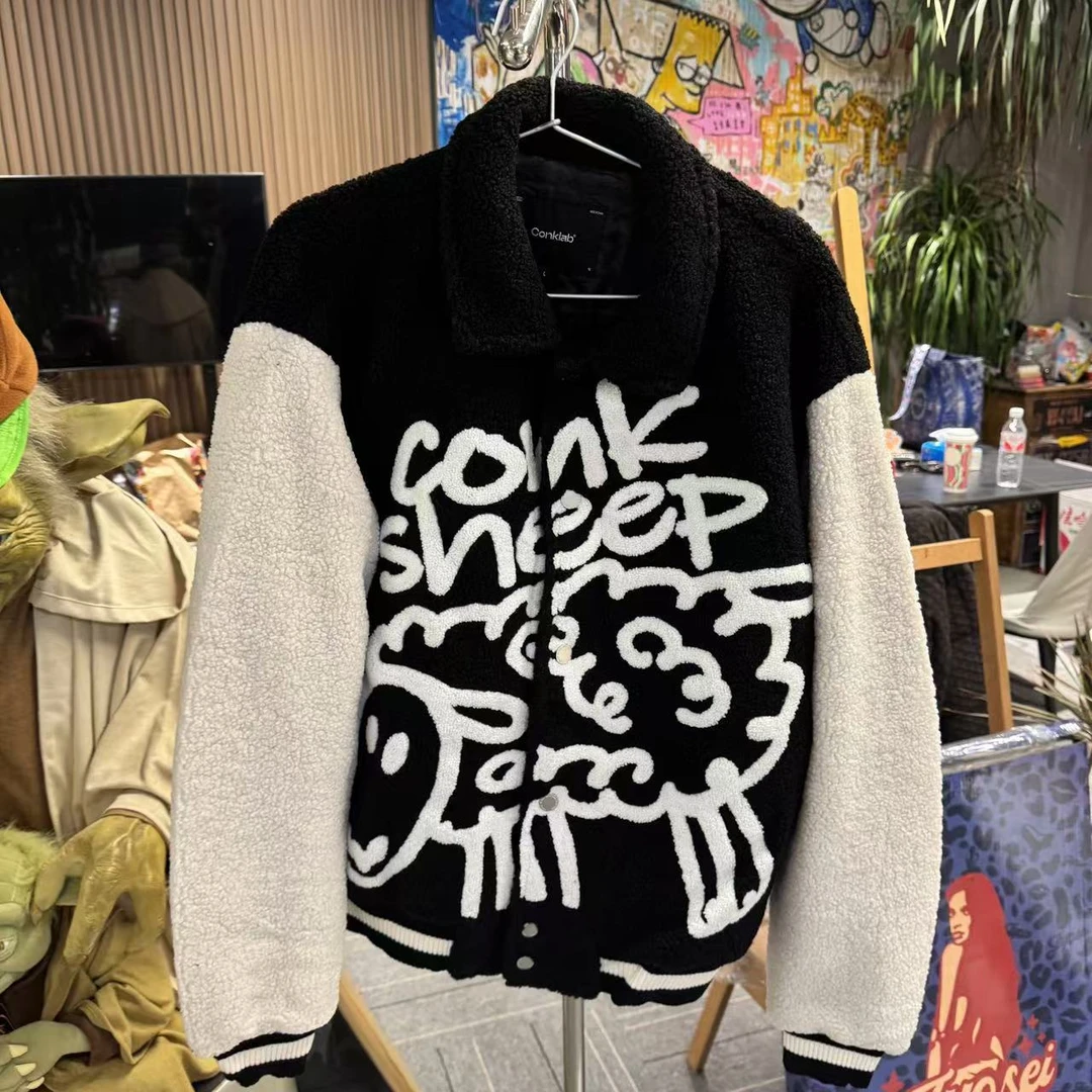 【聚猩03】CONKLAB黑色摇粒绒外套 潮流服饰 尺码可选