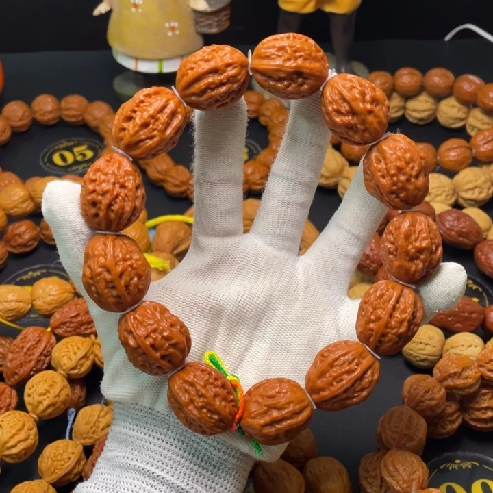 文玩核桃手串粗筋八棱