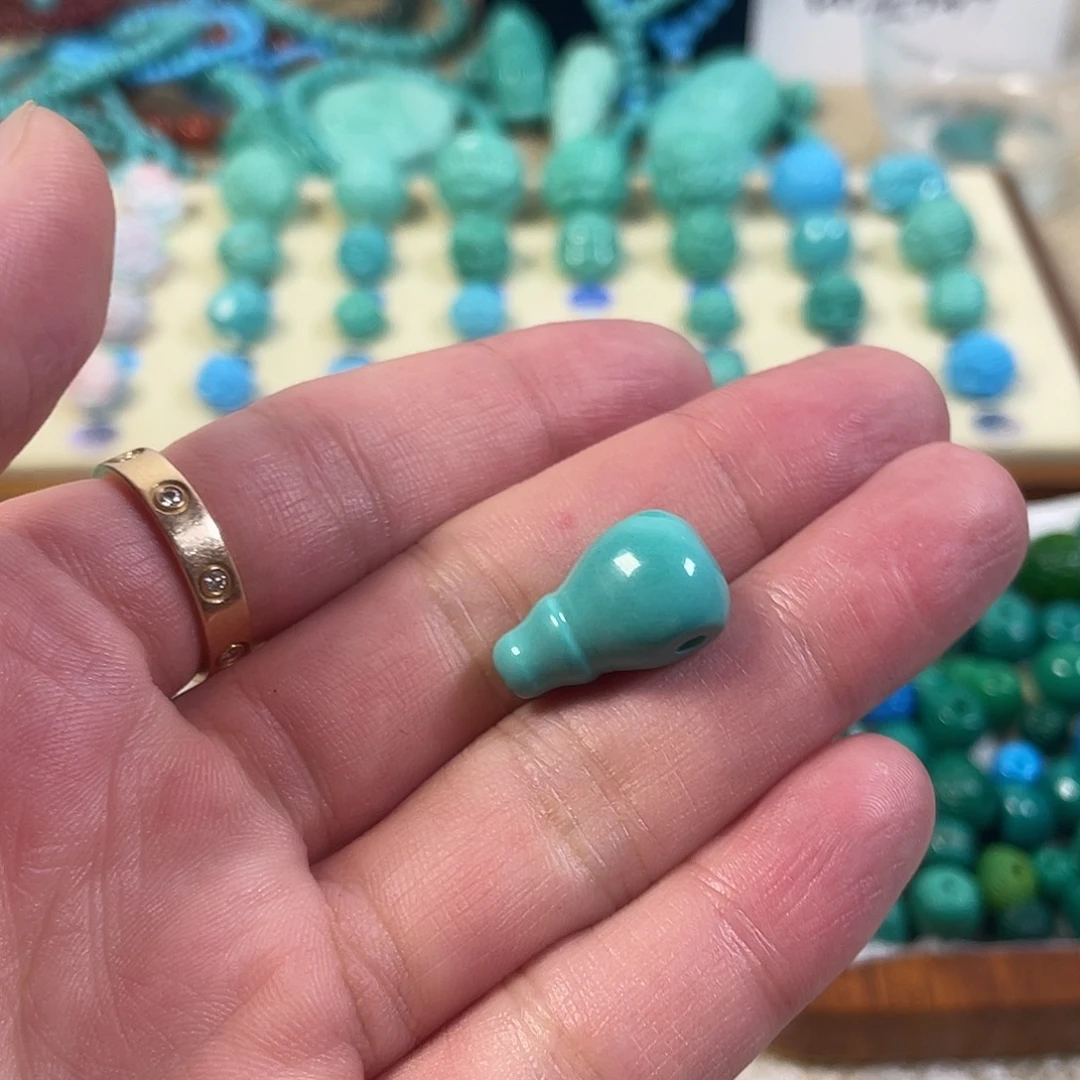 手工雕刻配饰配珠手串尺寸11