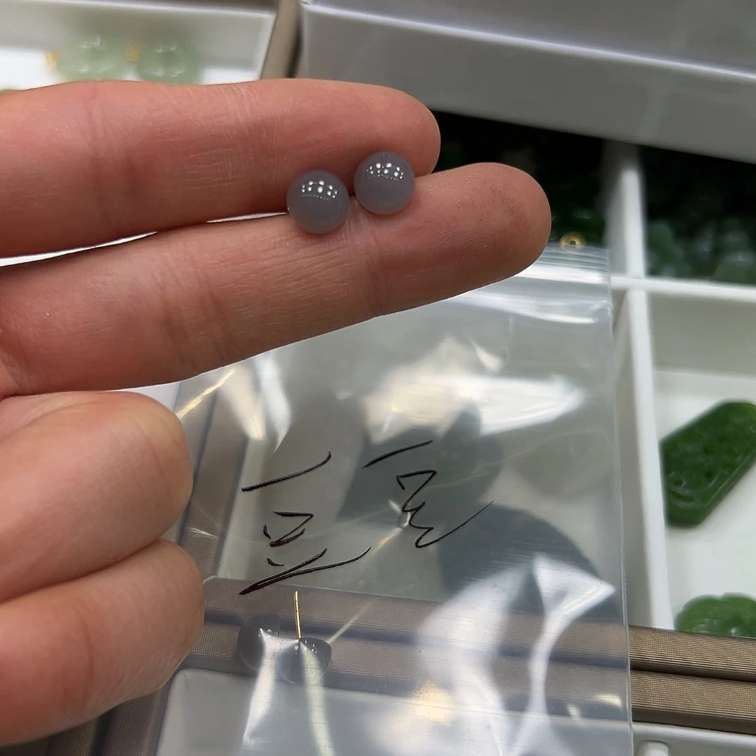和田玉耳饰颜色多样性发货拍一发一18K金镶嵌瑶*