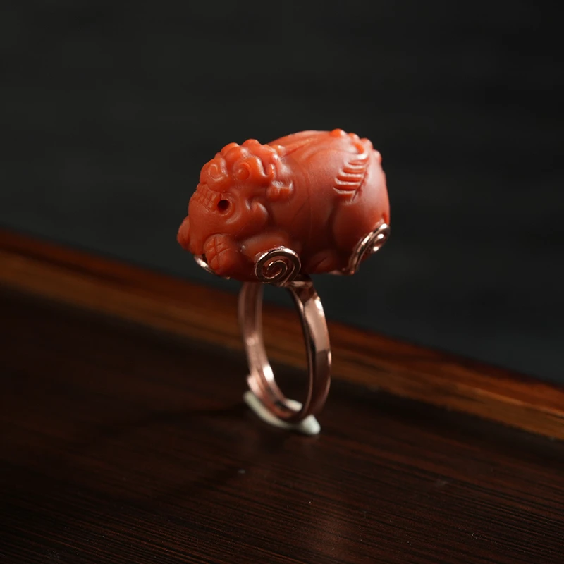 【老板娘珍藏】南红貔貅戒指 ZC080832