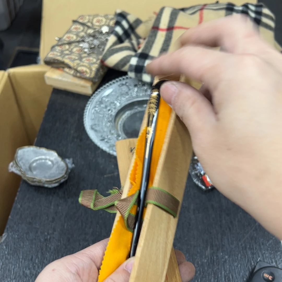 竹日本中古工艺品摆件